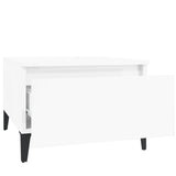 ZNTS Side Tables 2 pcs High Gloss White 50x46x35 cm Engineered Wood 819521