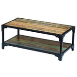 ZNTS Coffee Table Solid Reclaimed Wood 243272