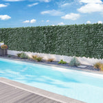 ZNTS Artificial Fence 1.5m * 3m Maple Leaf Fence 61474826