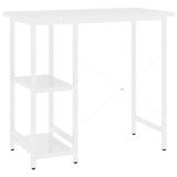 ZNTS Computer Desk White 80x40x72 cm MDF and Metal 20555