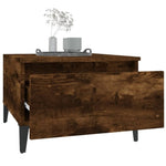 ZNTS Side Tables 2 pcs Smoked Oak 50x46x35 cm Engineered Wood 819527