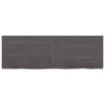 ZNTS Wall Shelf Dark Brown 120x40x cm Treated Solid Wood Oak 363814