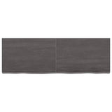 ZNTS Wall Shelf Dark Brown 120x40x cm Treated Solid Wood Oak 363814