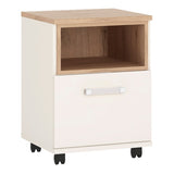 4Kids 1 Door Desk Mobile in Light Oak and white High Gloss 4058539