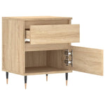 ZNTS Bedside Cabinets 2 pcs Sonoma Oak 40x35x50 cm Engineered Wood 830659