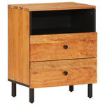 ZNTS Bedside Cabinet 50x33x60 cm Solid Wood Acacia 356865