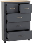 ZNTS Portland 3+2 Drawer Chest 100-102-180