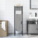 ZNTS Bathroom Cabinet Grey Sonoma 33x33x120.5 cm Engineered Wood 842469