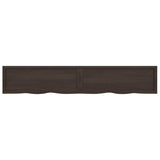 ZNTS Wall Shelf Dark Brown 220x40x cm Treated Solid Wood Oak 363854