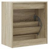 ZNTS Shoe Cabinet Sonoma Oak 60x34x63.5 cm Engineered Wood 839940