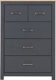 ZNTS Portland 3+2 Drawer Chest 100-102-180