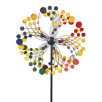 ZNTS Wrought Iron Windmill-Colorful Round 61194482