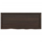 ZNTS Wall Shelf Dark Brown 100x40x cm Treated Solid Wood Oak 363805