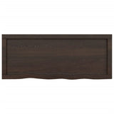 ZNTS Wall Shelf Dark Brown 100x40x cm Treated Solid Wood Oak 363805