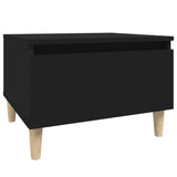 ZNTS Side Tables 2 pcs Black 50x46x35 cm Engineered Wood 819503