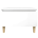 ZNTS Side Tables 2 pcs High Gloss White 50x46x35 cm Engineered Wood 819505