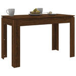 ZNTS Dining Table Brown Oak 120x60x76 cm Engineered Wood 815389