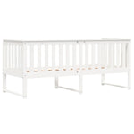 ZNTS Day Bed without Mattress White 80x200 cm Solid Wood Pine 840398