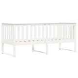 ZNTS Day Bed without Mattress White 80x200 cm Solid Wood Pine 840398