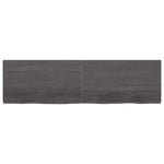 ZNTS Wall Shelf Dark Brown 180x50x cm Treated Solid Wood Oak 363841