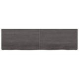 ZNTS Wall Shelf Dark Brown 180x50x cm Treated Solid Wood Oak 363841