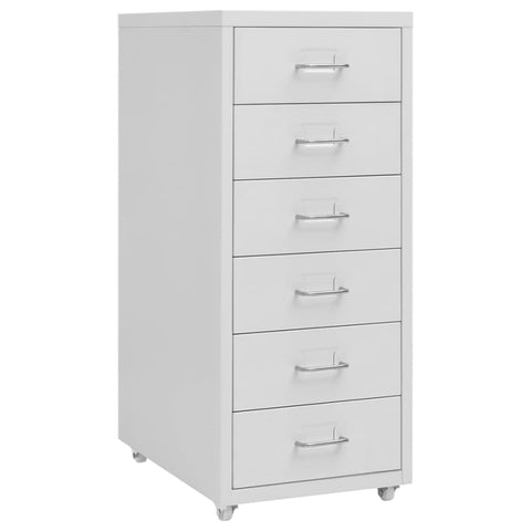 ZNTS Mobile File Cabinet Grey 28x41x69 cm Metal 335917