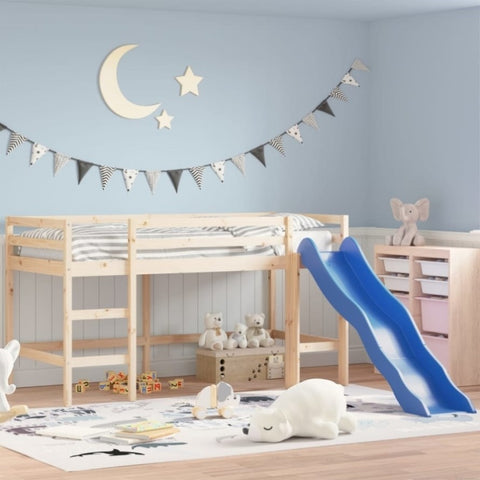 ZNTS Kids' Loft Bed without Mattress with Slide 90x200 cm 835907