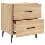 ZNTS Bedside Cabinets 2 pcs Sonoma Oak 40x35x47.5 cm Engineered Wood 827347