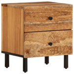 ZNTS Bedside Cabinet 40x33x46 cm Solid Wood Acacia 356853