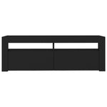 ZNTS TV Cabinet with LED Lights Black 120x35x40 cm 804311