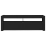 ZNTS TV Cabinet with LED Lights Black 120x35x40 cm 804311