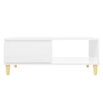 ZNTS Coffee Table High Gloss White 90x60x35 cm Engineered Wood 806001