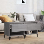 ZNTS Side Tables 2 pcs Grey Sonoma 50x46x50 cm Engineered Wood 819561