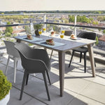 ZNTS Keter Outdoor Chairs Akola 2 pcs Grey 431495