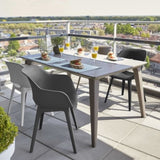 ZNTS Keter Outdoor Chairs Akola 2 pcs Grey 431495