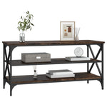 ZNTS TV Cabinet Smoked Oak 100x40x50 cm Engineered Wood 825794
