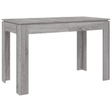 ZNTS Dining Table Grey Sonoma 120x60x76 cm Engineered Wood 815388