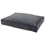 ZNTS Madison Dog Lounge Velvet 120x90x15 cm Grey 444465