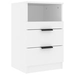 ZNTS Bedside Cabinets 2 pcs White Engineered Wood 811233