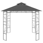 ZNTS Gazebo 3x3x2.7 m Anthracite 160 g/m² 313914