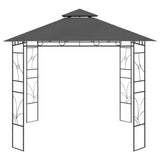 ZNTS Gazebo 3x3x2.7 m Anthracite 160 g/m² 313914