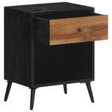 ZNTS Bedside Cabinet 40x30x50 cm Solid Wood Teak 358529