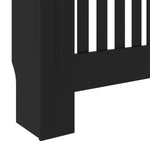 ZNTS MDF Radiator Cover Black 78 cm 325560