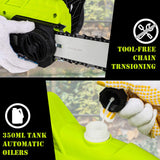 ZNTS Chainsaw, 2400W Electric Chainsaw with 45cm Guide Bar, Lightweight Chain Saw for Cutting Trees, 49848544