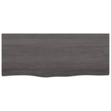 ZNTS Wall Shelf Dark Brown 100x40x cm Treated Solid Wood Oak 363805