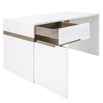 Chelsea Desk/Dressing Table in White with Oak Trim 4028044