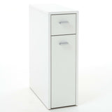 ZNTS FMD Drawer Cabinet with 2 Drawers 20x45x61 cm White 428720