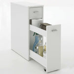 ZNTS FMD Drawer Cabinet with 2 Drawers 20x45x61 cm White 428720