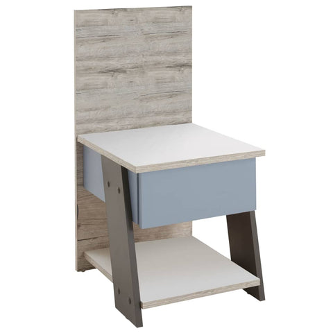 ZNTS FMD Bedside Table with 1 Drawer 34.2x39x69 cm Sand Oak 447420