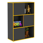 ZNTS FMD Free-standing Shelf Unit with 3 Open Compartments 68.5x33x99 cm Anthracite 444230